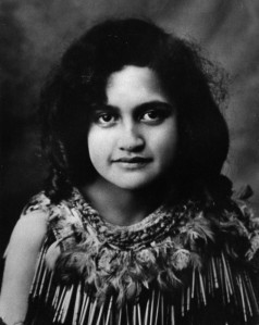 Katie Goodwillie in her teen   years as member of the touring Maori concert Party